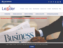 Tablet Screenshot of consorzioleader.com